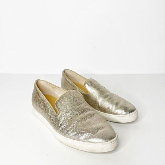 Birdies Shoes Birdies The Swiftloafer Sneaker Gold Leather Slip On